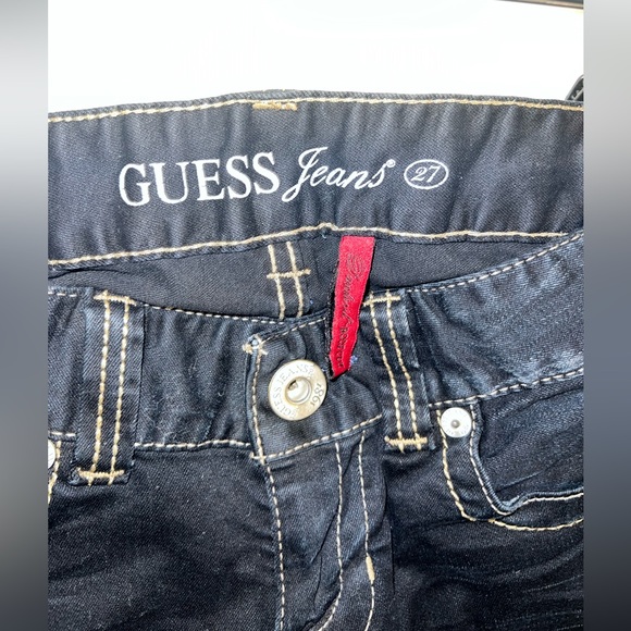 Beautiful dark blue low rise guess jeans size 27 - Picture 2 of 7